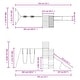 preview thumbnail 18 of 16, vidaXL Swing Set Outdoor Backyard Wooden Playground Equipment for Kids Age 3-8