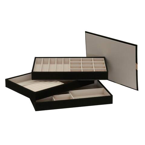 Household Essentials 3-Tier Stackable Jewelry Tray