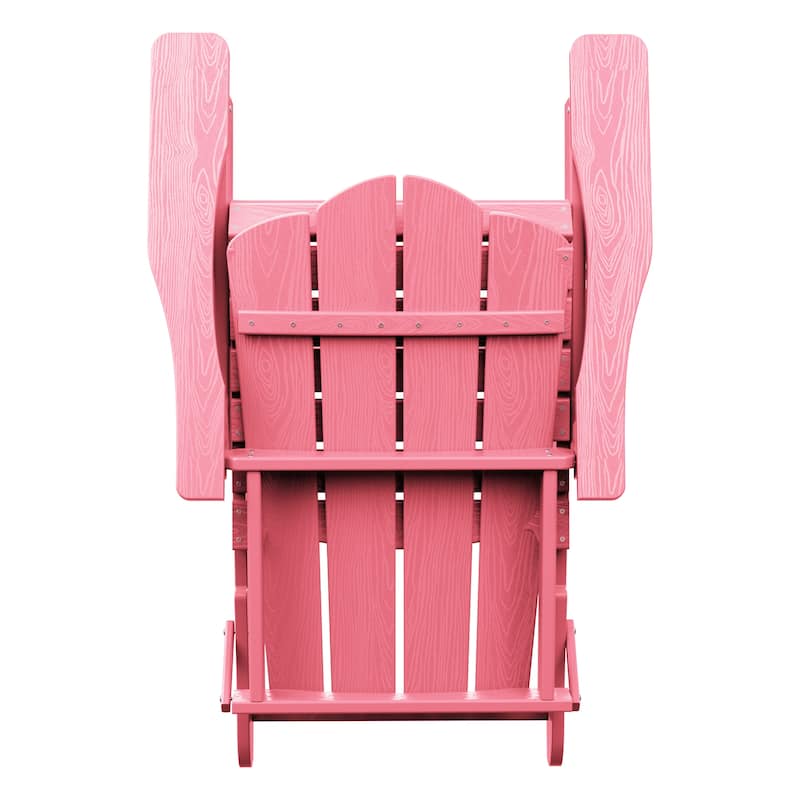 Outdoor HDPE Folding Classic Adirondack Chair All-Weather