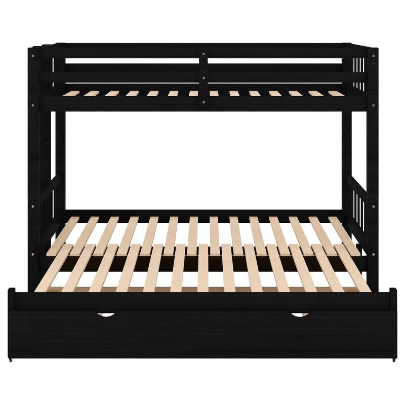 Twin over Pull-Out Bunk Bed with Trundle and Stairway