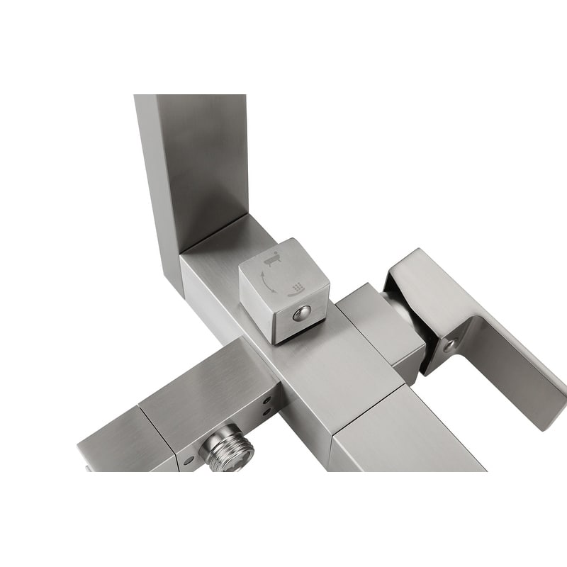 Indigo Home Floor Mounted Roman Tub Faucet with Handshower