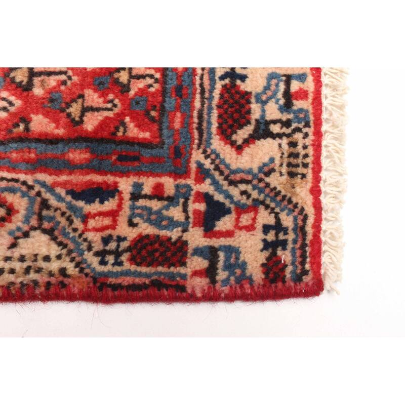 ECARPETGALLERY Hand-knotted Andelz Red Wool Rug - 3'3 x 4'9