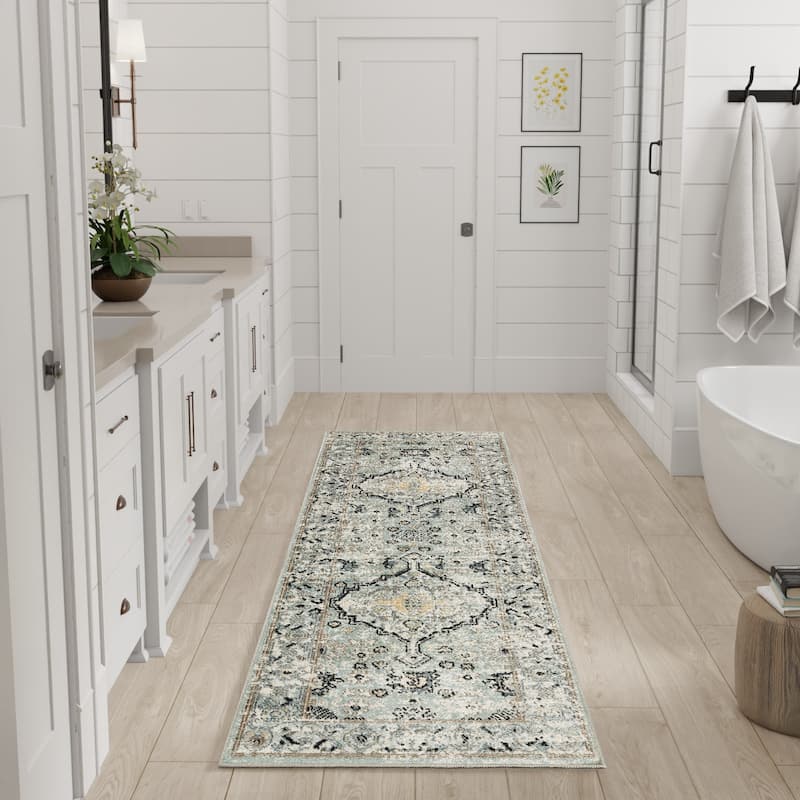 Nourison Washable Decor Indoor only Machine Washable Persian Area Rug