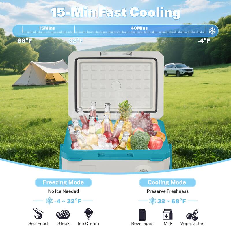 MC20 Portable Car Fridge (45W 19L) for Camping