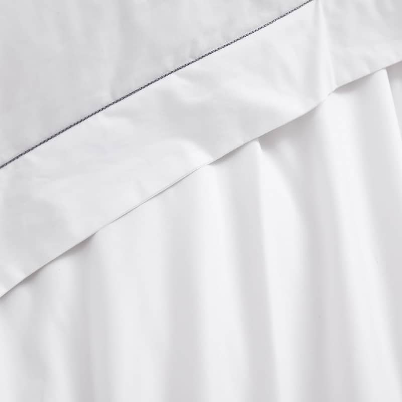 Sassi di Matera™ - Italy Made 100% Cotton Pillow Sham (2-Pack) - Italian Stitch Grey