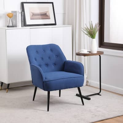 Modern Chair Sherpa Armchair Dining Chair for Living Room Bedroom Office - 28.70"L * 25.20"W * 30.70"H