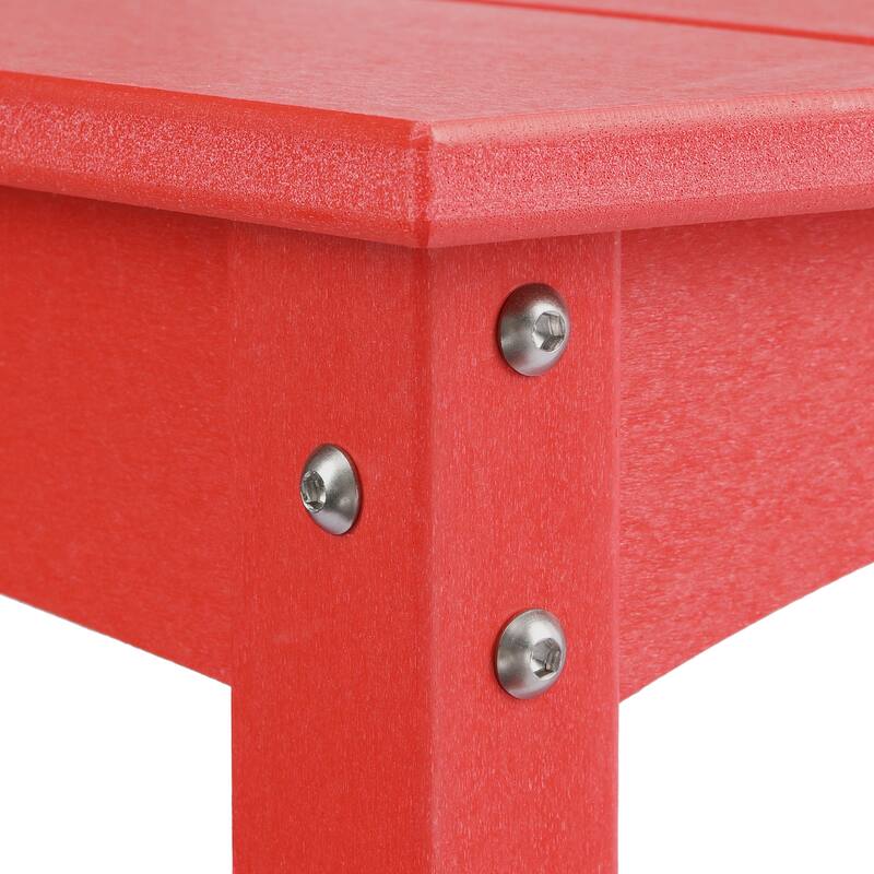 Laguna Hdpe All Weather Outdoor Patio Two Shelf Table