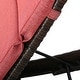 preview thumbnail 87 of 187, Salem Outdoor Wicker Adjustable Chaise Lounge with Cushion by Christopher Knight Home