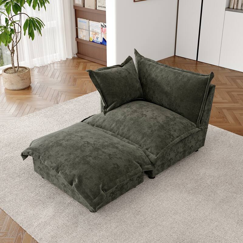 Double Layer Cushion Comfy Cloud Modular Sectional Sofa Set