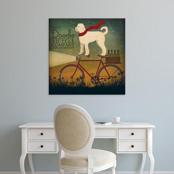 Easy Art Prints Ryan Fowler's 'White Doodle on Bike Summer' Premium Canvas Art