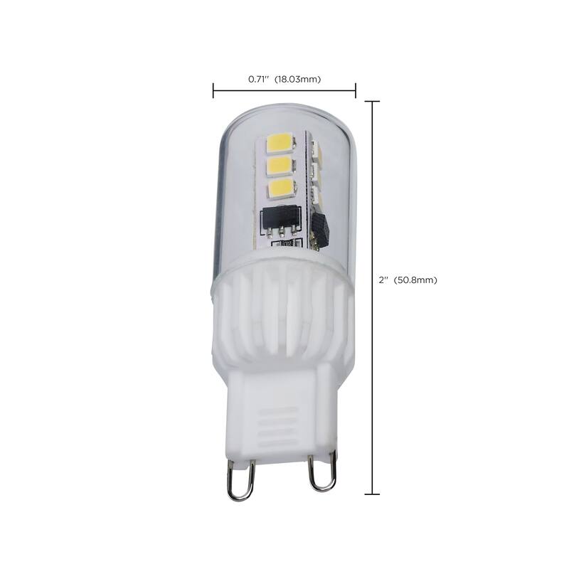 3.5 Watt Mini LED G9 Base 5000K Clear Finish 120 Volt