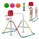 preview thumbnail 9 of 9, Kids Folding Horizontal Bar with 4 Adjustable Heights