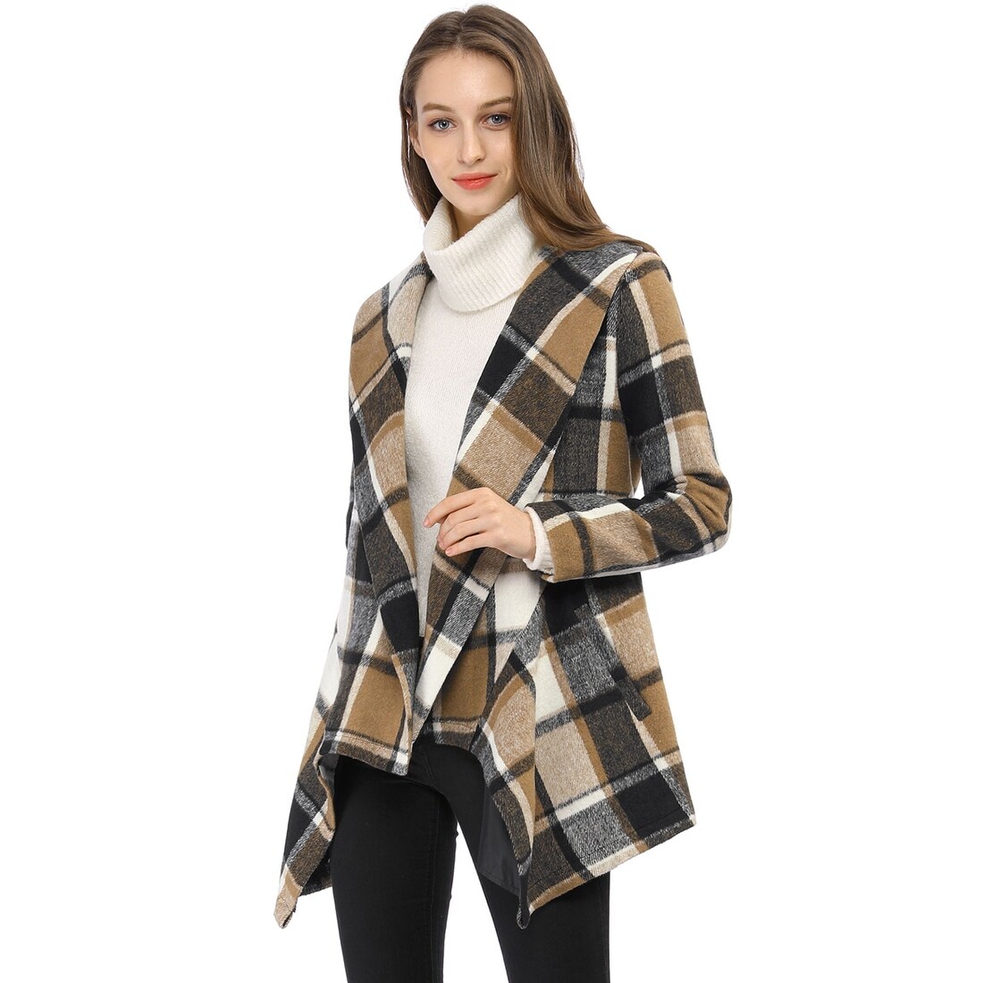 asymmetrical wrap coat