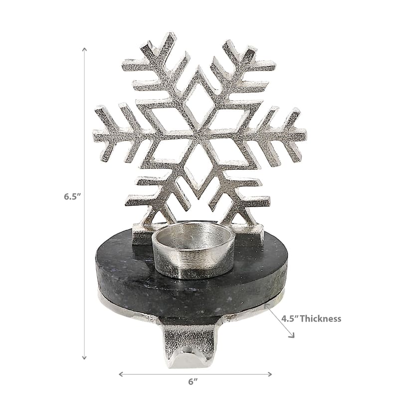Christmas Snowflake With Tealight Stocking Holder