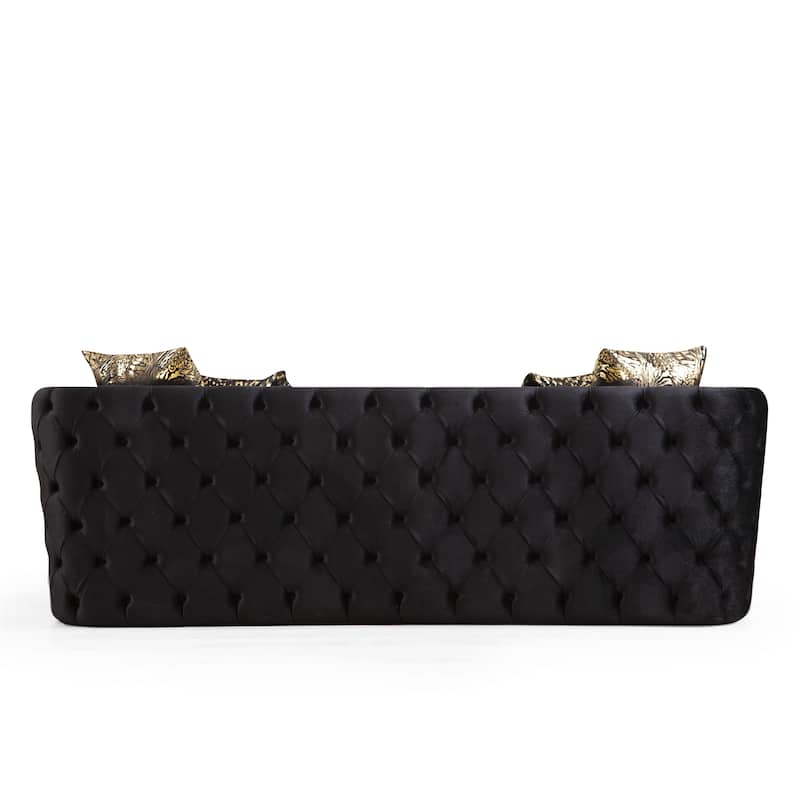 Velvet Living Room Sofa Set ( Set of 3 )