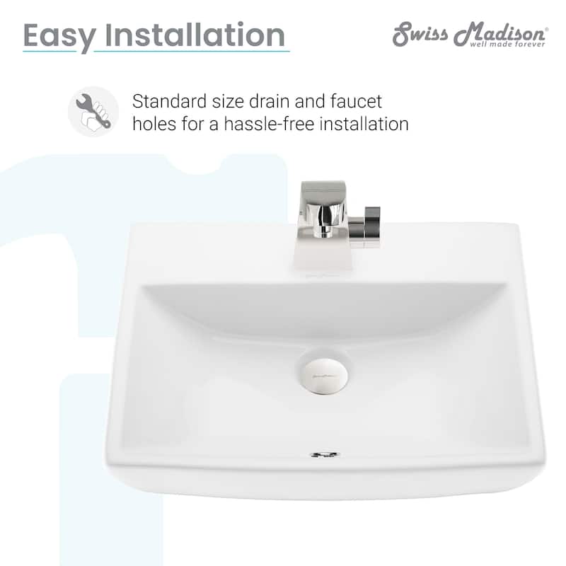 Sublime Compact Ceramic Wall Hung Sink