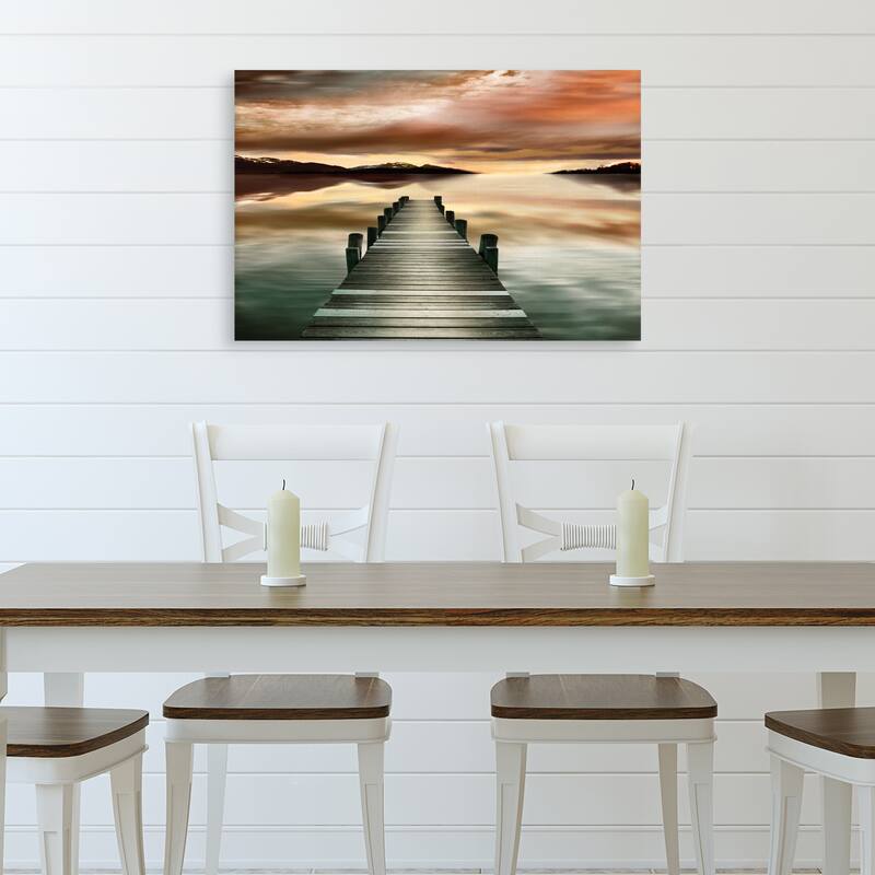 Sunset Jetty by Danita Delimont Canvas Art Print