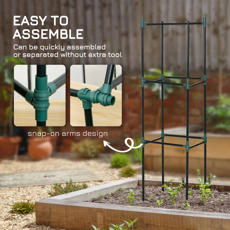 3 Pack Tomato Cage Set, 72 Inch DIY Tomato Plant SuPPort Trellis, Tomato Trellis For Climbing Vegetables, Flowers and Fruits