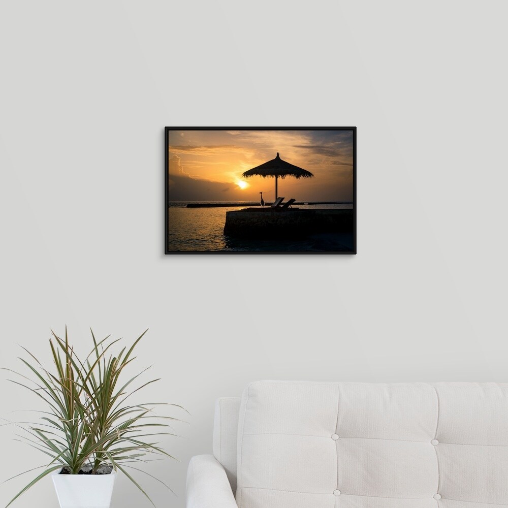 Canvas On Demand Floating Frame Premium Canvas with Black Frame Wall