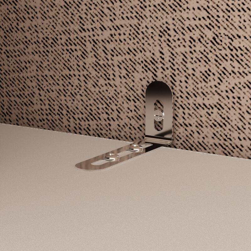 White Wardrobe Closet with Gold Handles - Modern Storage Cabinet with Drawers