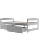 preview thumbnail 29 of 32, Twin Size Platform Kids Bed with 2-Storage Drawers, Durable Pine Wood Frame, Multifunctional Design for Small Spaces, Espresso