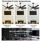 preview thumbnail 83 of 83, YUHAO 84 In. Indoor/Outdoor Modern Industrial Large Windmill Aluminum Blade Ceiling Fans With Lights, Quiet DC Motor and Remote