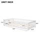 Twin/Full/Queen size Floor Platform Bed with Fence and Door for Kids, Toddlers