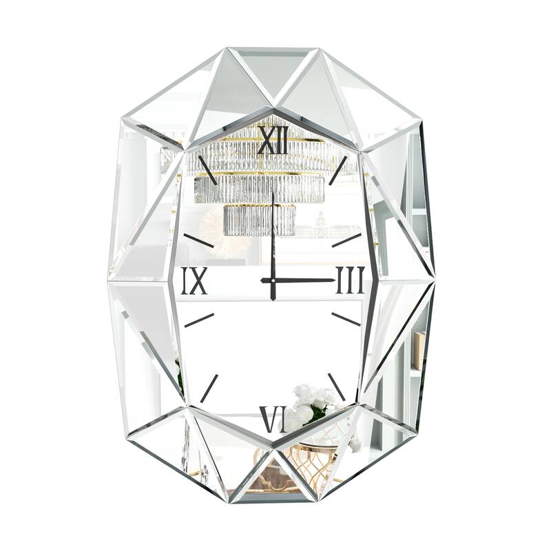 Diamond Beveled Edge Bathroom Wall Vanity Mirror
