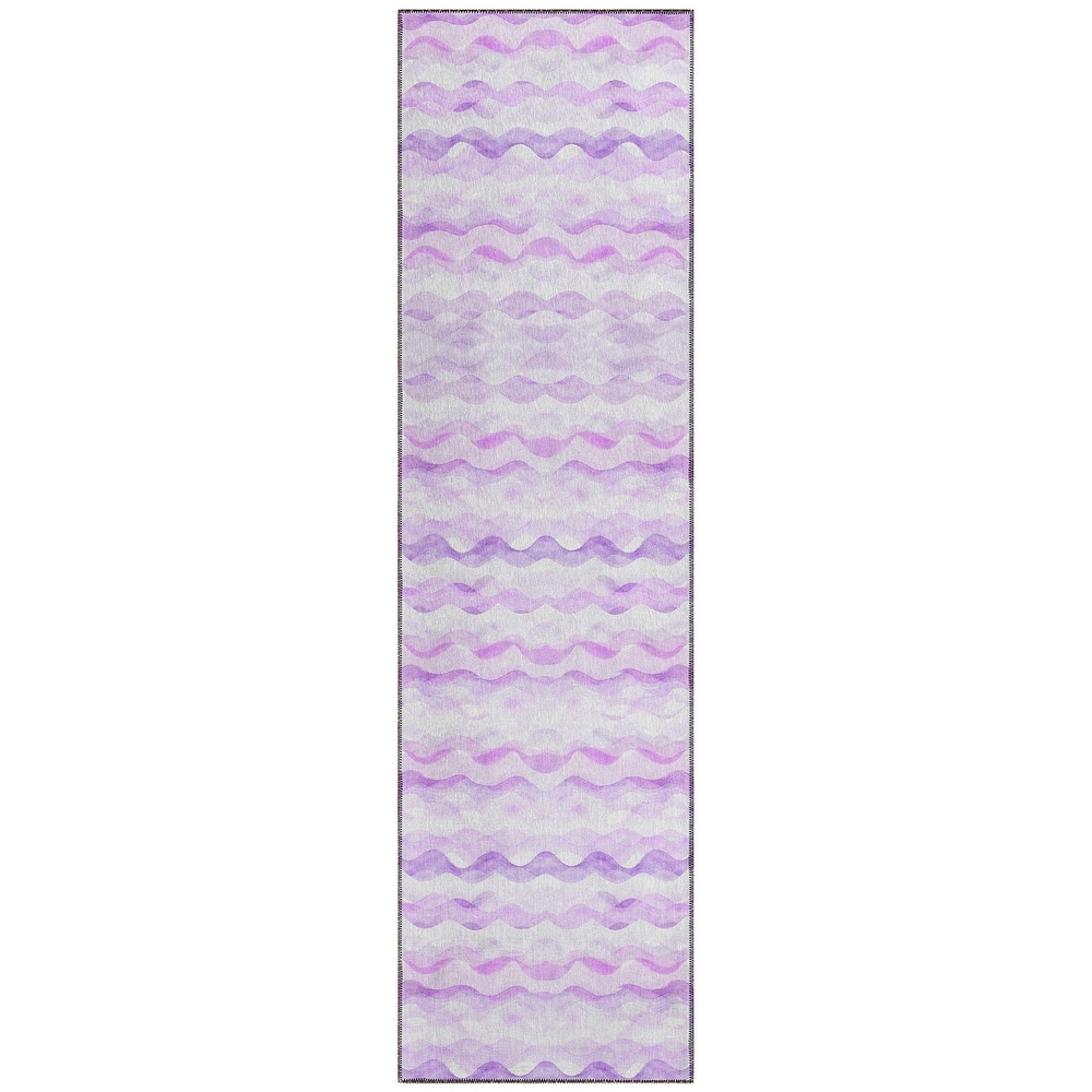 Indoor/ Outdoor Surfside Ombre Wave Washable Rug New