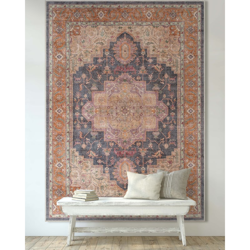 Well Woven Apollo Paris Persian Oriental Machine Washable Area Rug