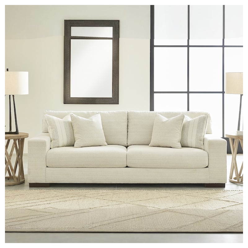 Signature Design by Ashley Maggie Sofa - 96"W x 40"D x 37"H - Birch