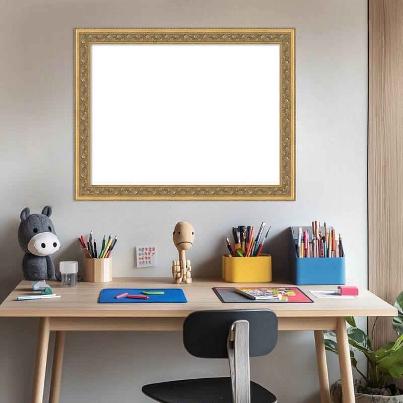Carter Dark Gold Framed Dry Erase Magnetic Board