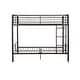 preview thumbnail 8 of 6, Full over Full Bunk Bed, Made of Metal, Combined or Separated, Brown