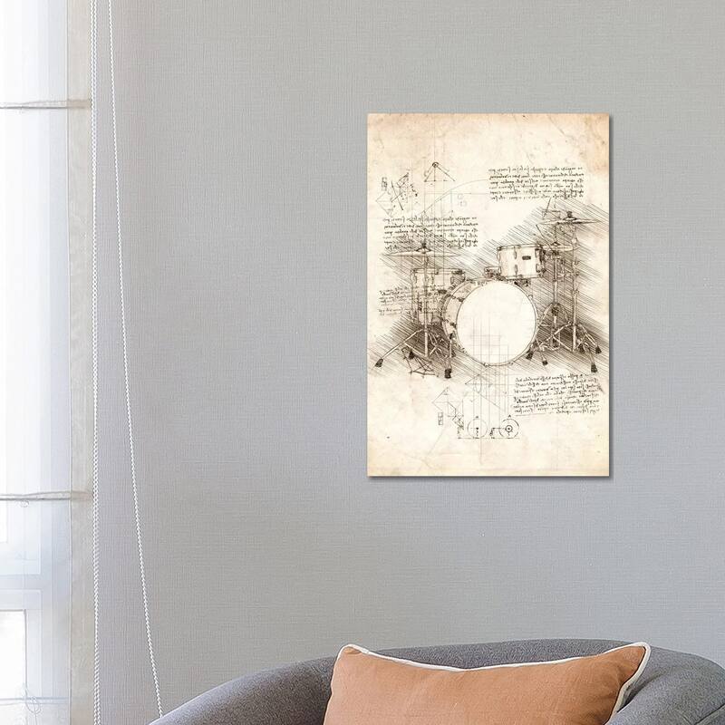 iCanvas "Drum Set" by Cornel Vlad Canvas Print - 26x18x1.5