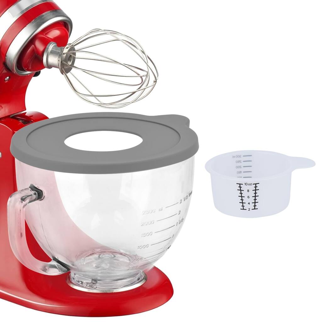 Tilt-Head Stand Mixer Glass Bowl, 5 QT,Compatible with Artisan&Classic Series,Glass Bowl with Lid