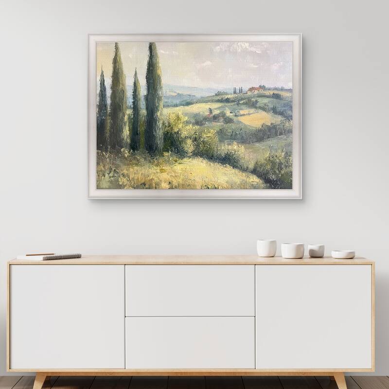 Masterpiece Art Gallery| Hill Country by Petals Prints Design - Framed Canvas Art Print