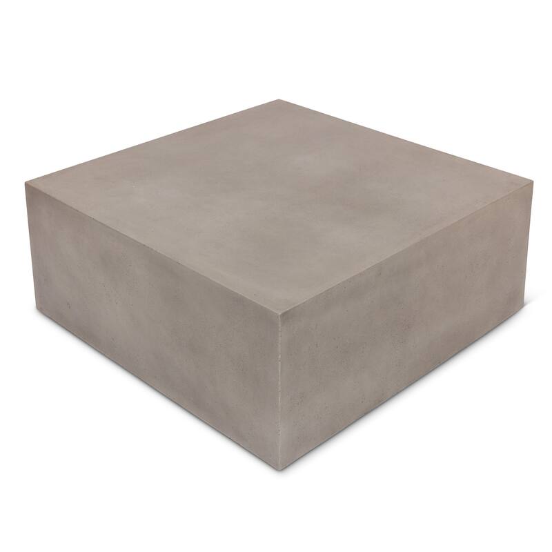 Urbia Bloc 40" Square Concrete Coffee Table
