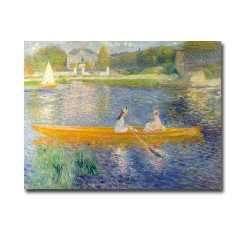 The Skiff (La Yole) by Pierre Renoir Gallery Wrapped Canvas Giclee Art (24 in x 32 in)