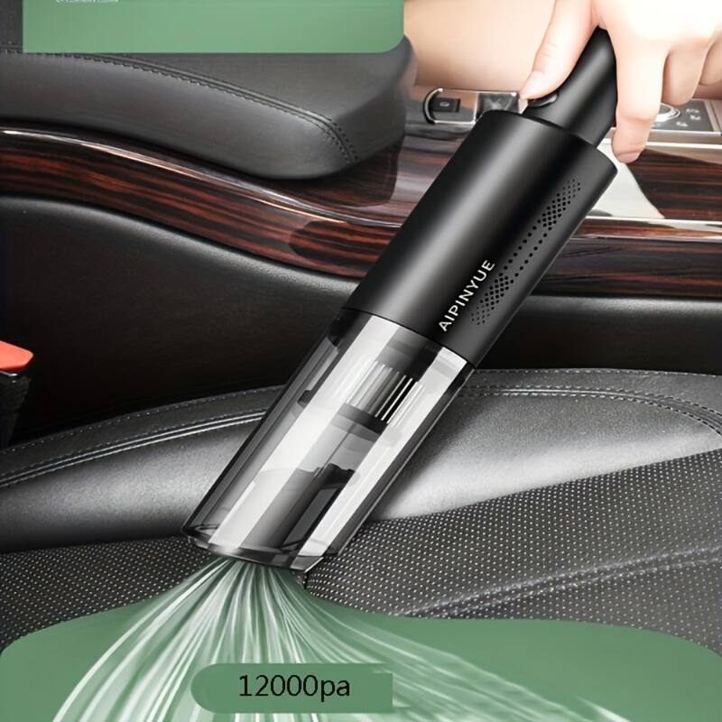 120W Cordless Handheld Vacuum Cleaner with 12000Pa Suction HEPA Filter and LED Light for Home and Car