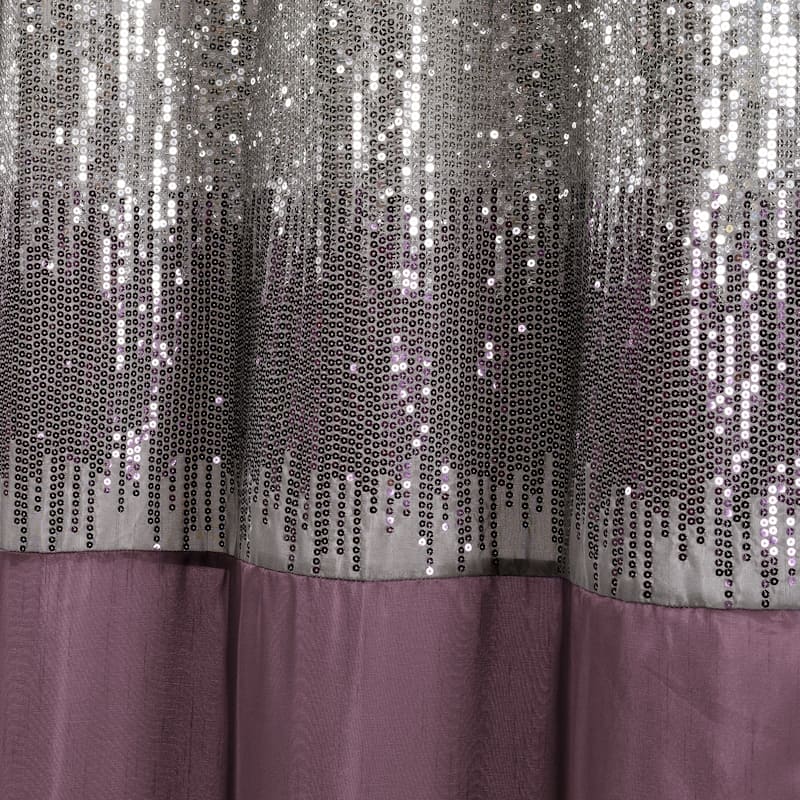 Silver Orchid Gregor Abstract Night Sky Two-tone Shower Curtain