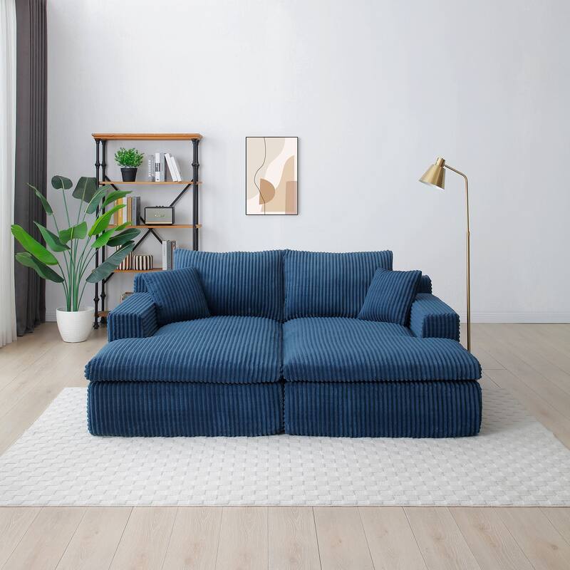 Oversized Sectional Lounge Sofa, Sleeper Sofa with Cloud Plush, Sofa Bed Loveseat Sofa for Living Room