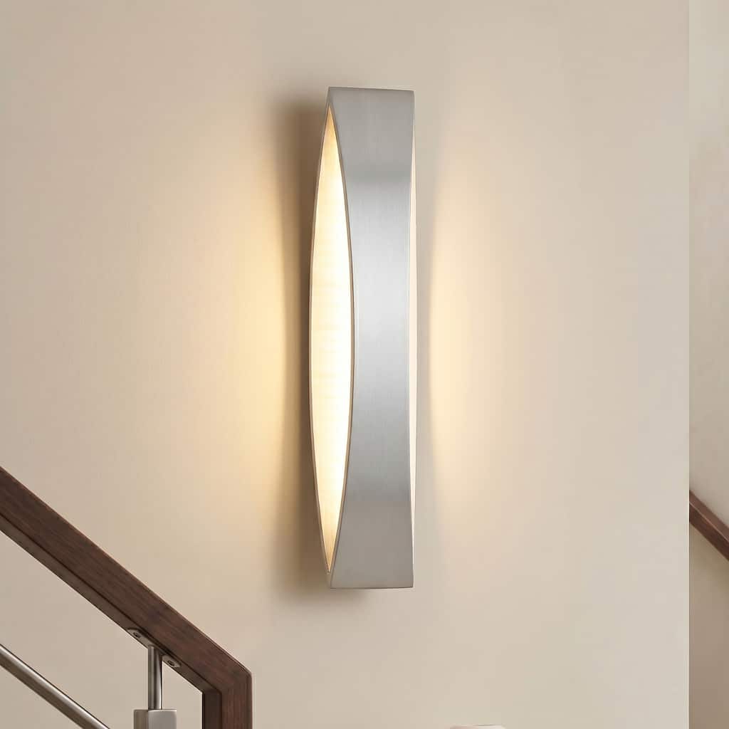 C Cattleya Black Aluminum LED Indoor Outdoor Wall Light