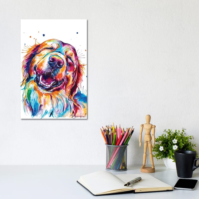 iCanvas "Golden Smile" by Weekday Best Canvas Print - 12x8x0.75