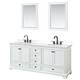 Option White / White Quartz Top / Matte Black Hardware
