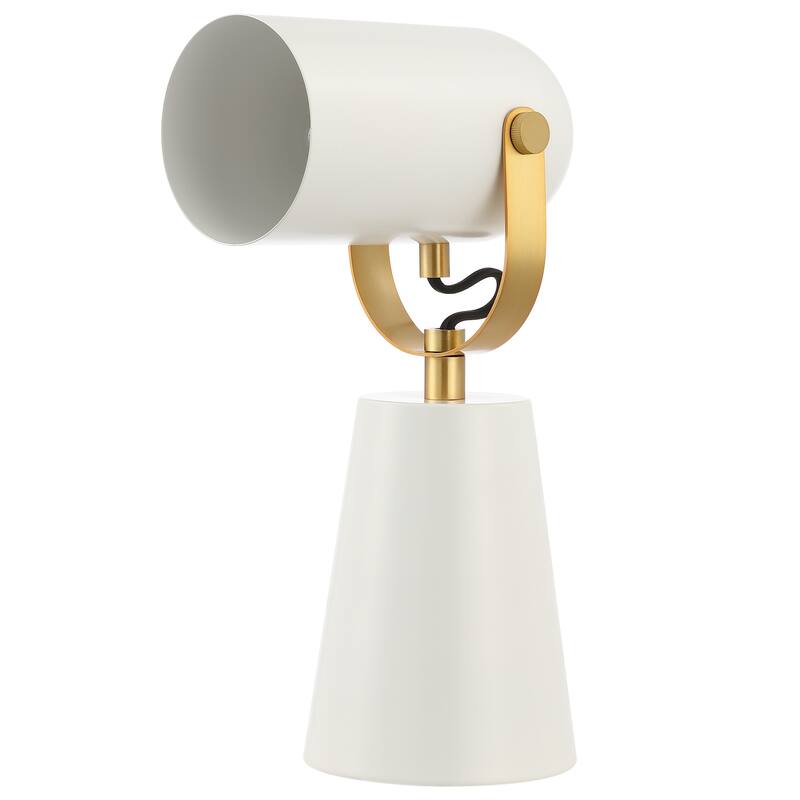SAFAVIEH Lighting Chhanda 13" Modern & Contemporary Table Lamp - 5" W x 8" D x 14" H - 5Wx8Dx14H