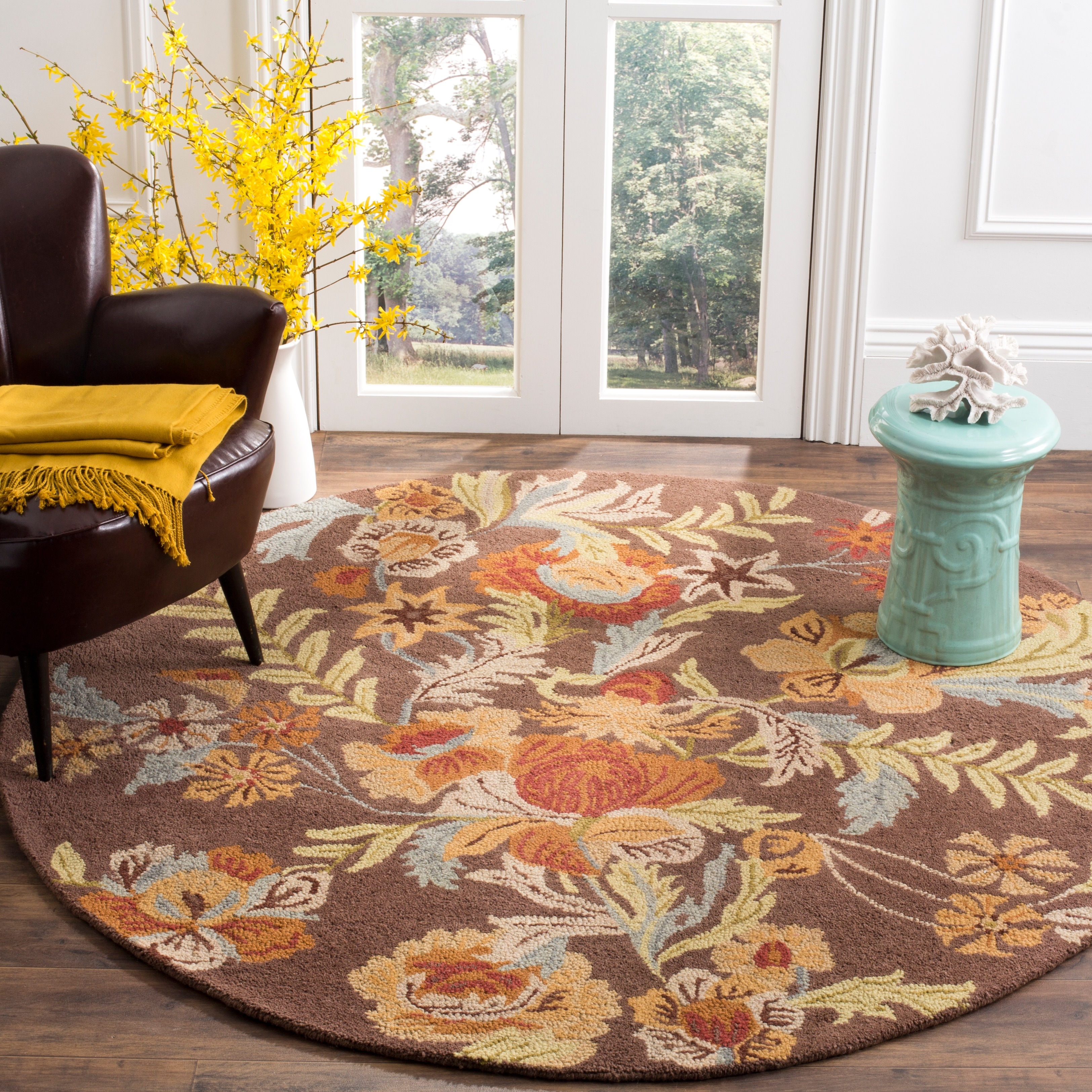 Details about   Safavieh Handmade Blossom Delle Modern Floral Wool Rug 