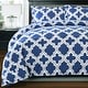 preview thumbnail 5 of 18, Superior All Season Down Alternative Trellis Comforter Set