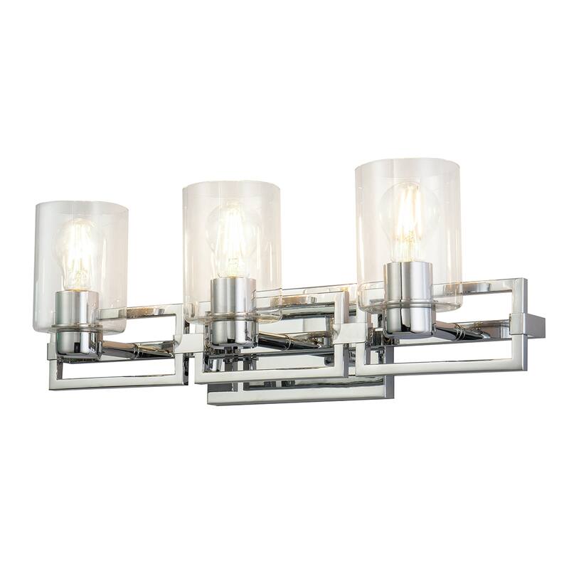Chrome Silver 3 Light Bath Vanity