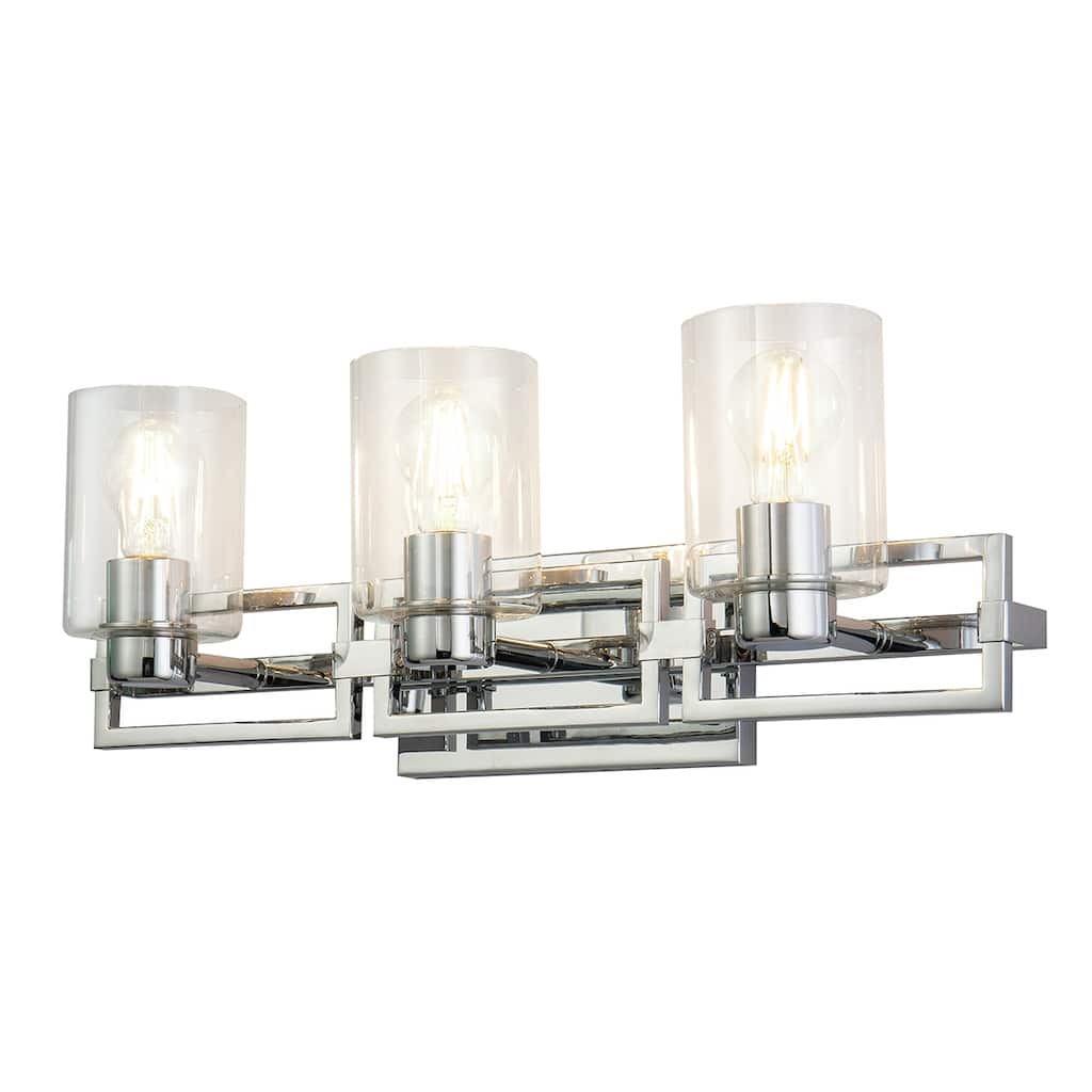 Chrome Silver 3 Light Bath Vanity