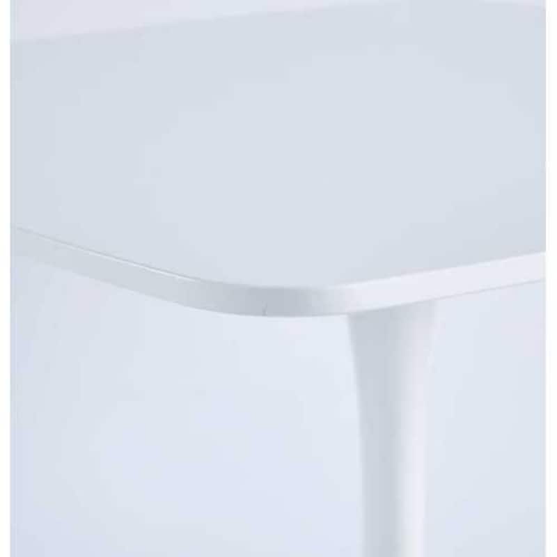 5-Piece Set, Pedestal Dining Table and 4 Transparent Plastic Chairs